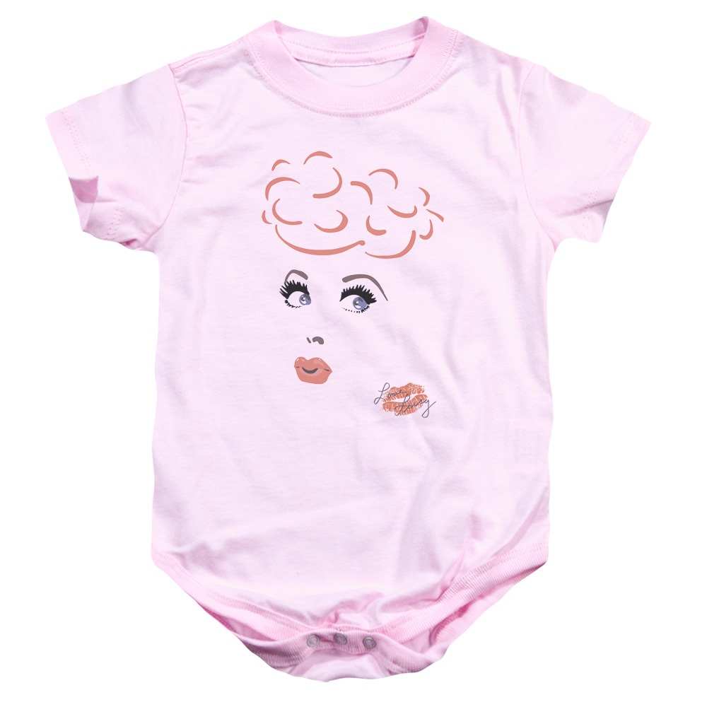 I Love Lucy Pink Drawing Baby Onesie Jumper
